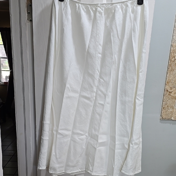 Eileen Fisher White Linen Skirt Size 2X - Picture 8 of 14